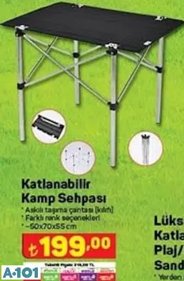 KATLANABİLİR KAMP SEHPASI